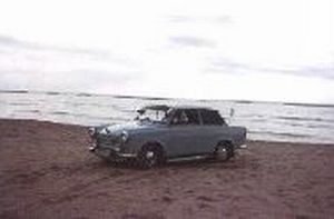 Sandro´s Trabi am Meer.