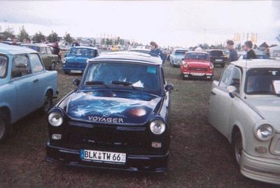 Trabi an Trabi - und einer schöner als der andere.