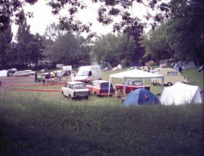 Campingidylle beim Treffen in Bitterfeld.