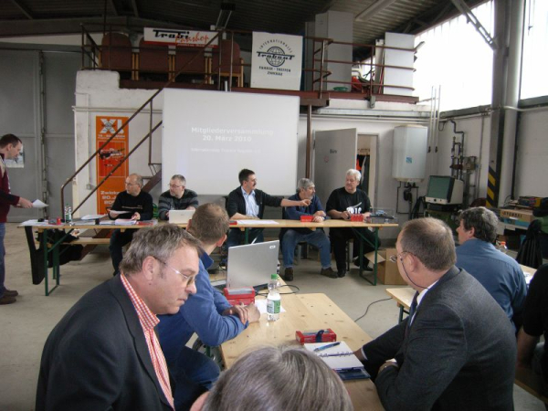 Der alte Vorstand - soweit anwesend