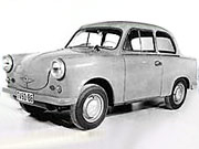 In Zwickau dabei: der Trabant P50/60 von 1958